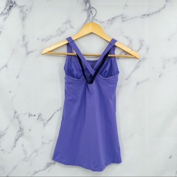 S017 Lululemon Rally Your Heart Tank - Enchanted Iris/Dark Court Purple - Picture 10 of 12